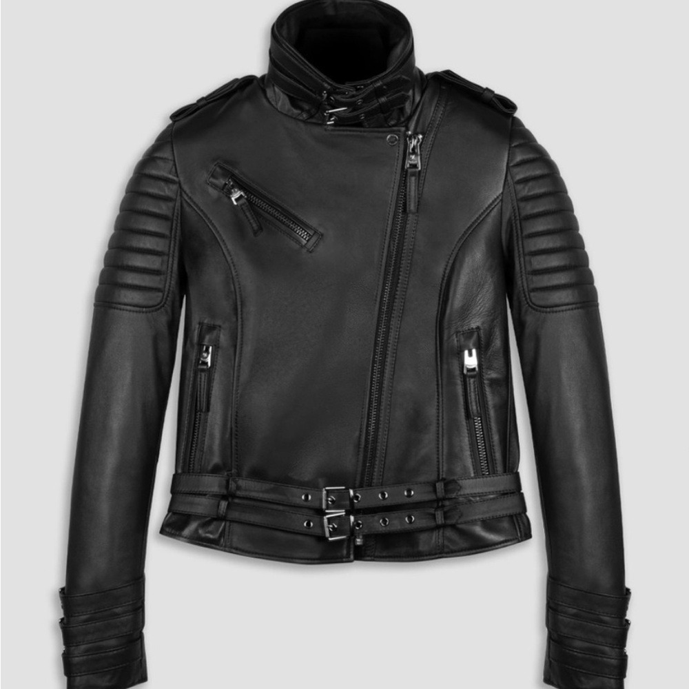 Black Leather Biker Jacket